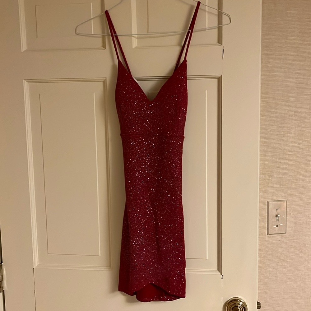 Windsor Red Sparkly Dress with tags